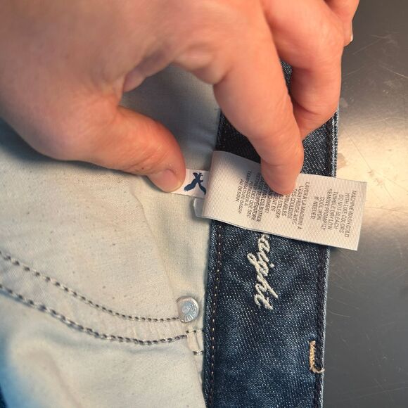 American Eagle Jeans 77 Straight 12R Regular 12 Medium Wash Mid Rise Blue Denim - Picture 7 of 7